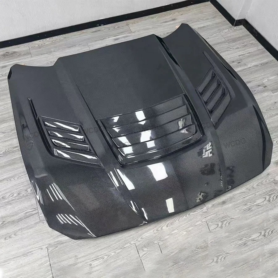 High Quality Carbon Fiber Front Hood for Mustang GTD 2024+Upgraded ST Style Front Bumper Hood Air Vented Cover Bodykit